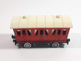 Vintage Majorette Train Passenger Car Red 1/87 Scale Die Cast Toy Car Vehicle