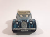Vintage 1980s Majorette Morgan Hard Top Convertible Chrome Light Blue and White No. 261 1/50 Scale Die Cast Toy Car Vehicle Made in France
