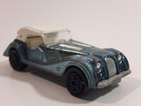 Vintage 1980s Majorette Morgan Hard Top Convertible Chrome Light Blue and White No. 261 1/50 Scale Die Cast Toy Car Vehicle Made in France
