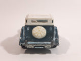 Vintage 1980s Majorette Morgan Hard Top Convertible Chrome Light Blue and White No. 261 1/50 Scale Die Cast Toy Car Vehicle Made in France