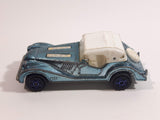 Vintage 1980s Majorette Morgan Hard Top Convertible Chrome Light Blue and White No. 261 1/50 Scale Die Cast Toy Car Vehicle Made in France
