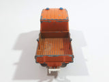 Vintage 1980s Majorette No. 233 Mercedes TraX Publics Truck Orange 1/70 Scale Die Cast Toy Car Vehicle