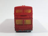 Vintage Majorette No. 286 British Bus Double Decker Visit London Red 1/125 Scale Die Cast Toy Car Vehicle