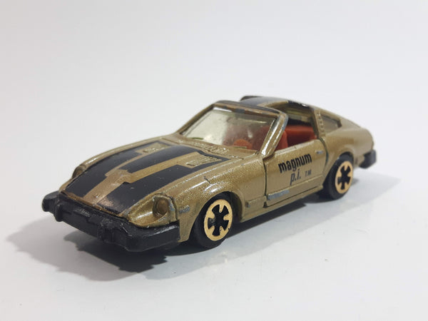 Vintage 1981 Kidco Magnum P.I. Gold Die Cast Toy Car Vehicle with Opening Doors