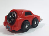 Vintage Nomura Turbo Red Plastic Friction Toy Car Vehicle with Spinning Rear Fan