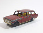 Vintage Husky Ford Zephyr 6 Estate Car Dark Red Die Cast Toy Car Vehicle Made in Gt. Britain