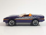 1997 Matchbox 1987 Corvette Convertible Metalflake Purple Die Cast Toy Car Vehicle