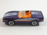 1997 Matchbox 1987 Corvette Convertible Metalflake Purple Die Cast Toy Car Vehicle