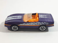 1997 Matchbox 1987 Corvette Convertible Metalflake Purple Die Cast Toy Car Vehicle