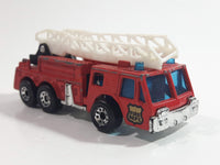 1982 Matchbox Fire Engine Ladder Truck Red Die Cast Toy Car Emergency Rescue Firefighting Vehicle