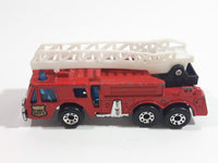 1982 Matchbox Fire Engine Ladder Truck Red Die Cast Toy Car Emergency Rescue Firefighting Vehicle