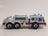 1998 Matchbox To The Rescue Fire Engine Ladder Truck White Die Cast Toy Car Emergency Rescue Firefighting Vehicle