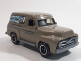 2010 Matchbox Farm Rigs Ford F-100 Panel Delivery (1955) Clay Brown Grey Die Cast Toy Car Vehicle