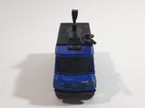 2001 Matchbox Storm Watch TV News Truck Van Metalflake Blue Die Cast Toy Car Vehicle