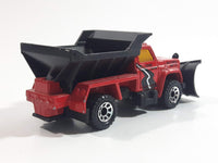 1998 Matchbox Big Movers Highway Maintenance Truck Red and Black Die Cast Toy Car Vehicle