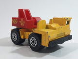 1992 Matchbox Mobile Crane Yellow and Red Die Cast Toy Car Construction Equipment Vehicle