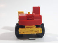 1992 Matchbox Mobile Crane Yellow and Red Die Cast Toy Car Construction Equipment Vehicle