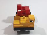 1992 Matchbox Mobile Crane Yellow and Red Die Cast Toy Car Construction Equipment Vehicle