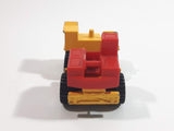 1992 Matchbox Mobile Crane Yellow and Red Die Cast Toy Car Construction Equipment Vehicle