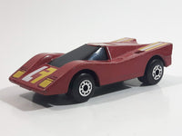 Vintage 1985 Matchbox Super GT BR 13/14 Hairy Hustler Dark Red Maroon Die Cast Toy Car Vehicle