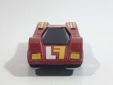 Vintage 1985 Matchbox Super GT BR 13/14 Hairy Hustler Dark Red Maroon Die Cast Toy Car Vehicle