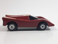 Vintage 1985 Matchbox Super GT BR 13/14 Hairy Hustler Dark Red Maroon Die Cast Toy Car Vehicle