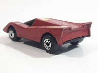 Vintage 1985 Matchbox Super GT BR 13/14 Hairy Hustler Dark Red Maroon Die Cast Toy Car Vehicle