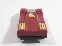 Vintage 1985 Matchbox Super GT BR 13/14 Hairy Hustler Dark Red Maroon Die Cast Toy Car Vehicle