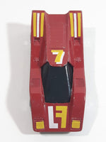 Vintage 1985 Matchbox Super GT BR 13/14 Hairy Hustler Dark Red Maroon Die Cast Toy Car Vehicle