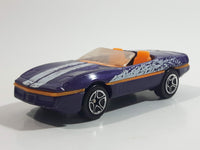 1997 Matchbox 1987 Corvette Convertible Metalflake Purple Die Cast Toy Car Vehicle