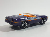 1997 Matchbox 1987 Corvette Convertible Metalflake Purple Die Cast Toy Car Vehicle