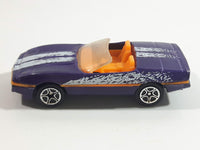 1997 Matchbox 1987 Corvette Convertible Metalflake Purple Die Cast Toy Car Vehicle