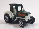 2010 Matchbox Farm Rigs Tractor Forest Green and White Die Cast Toy Car Farm Machinery Vehicle