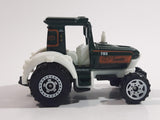 2010 Matchbox Farm Rigs Tractor Forest Green and White Die Cast Toy Car Farm Machinery Vehicle