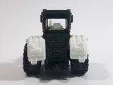 2010 Matchbox Farm Rigs Tractor Forest Green and White Die Cast Toy Car Farm Machinery Vehicle