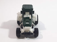 2010 Matchbox Farm Rigs Tractor Forest Green and White Die Cast Toy Car Farm Machinery Vehicle