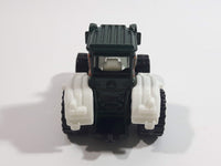 2010 Matchbox Farm Rigs Tractor Forest Green and White Die Cast Toy Car Farm Machinery Vehicle