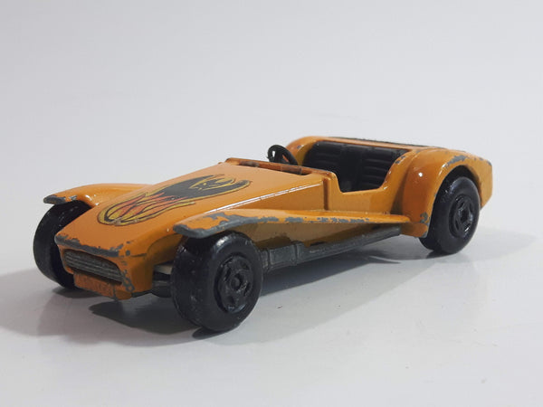 Vintage 1971 Lesney Matchbox SuperFast No. 60 Lotus Super Seven Orange Die Cast Toy Car Vehicle