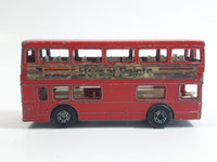 Vintage 1972 Lesney Matchbox Superfast No. 17 The Londoner Bus Berger Paints Red Die Cast Toy Car Vehicle