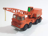 Vintage 1971 Lesney Matchbox Super Kings No. K-12 Scammell Mobile Crane Truck Laing Orange Die Cast Toy Car Vehicle