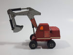 Vintage 1970 Lesney Matchbox Super Kings No. K1 Hydraulic Excavator Red and Silver Grey Die Cast Toy Car Vehicle