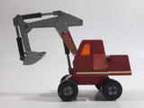 Vintage 1970 Lesney Matchbox Super Kings No. K1 Hydraulic Excavator Red and Silver Grey Die Cast Toy Car Vehicle