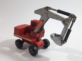 Vintage 1970 Lesney Matchbox Super Kings No. K1 Hydraulic Excavator Red and Silver Grey Die Cast Toy Car Vehicle