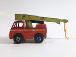 Vintage 1971 Lesney Matchbox Series Superfast No. 42 Iron Fairy Crane Orange and Lime Green Die Cast Toy Car Vehicle