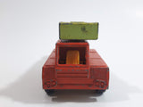 Vintage 1971 Lesney Matchbox Series Superfast No. 42 Iron Fairy Crane Orange and Lime Green Die Cast Toy Car Vehicle