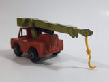 Vintage 1971 Lesney Matchbox Series Superfast No. 42 Iron Fairy Crane Orange and Lime Green Die Cast Toy Car Vehicle
