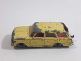 Vintage 1963 Lesney No. 38 Vauxhall Victor Estate Car Light Yellow Die Cast Toy Car Vehicle