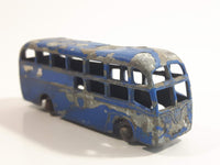 Vintage 1958 Lesney No. 58 British European Airways BEA Coach Bus Blue Die Cast Toy Car Vehicle