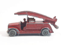 Vintage 1958 Lesney No. 9 Dennis Fire Engine Red Die Cast Toy Car Vehicle