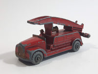 Vintage 1958 Lesney No. 9 Dennis Fire Engine Red Die Cast Toy Car Vehicle